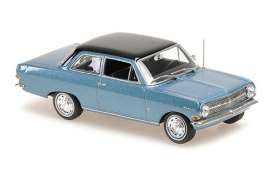 Opel  - Rekord A 1962 blue - 1:43 - Maxichamps - 940041000 - mc940041000 | Tom's Modelauto's