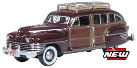 Chrysler  - 1942 burgundy - 1:87 - Oxford Diecast - 87CB42001 - ox87CB42001 | Toms Modelautos
