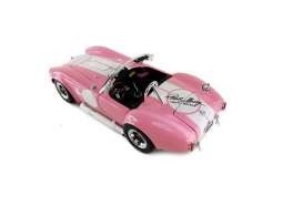 Shelby  - Cobra 427 S/C 1965 pink/white - 1:18 - Shelby Collectibles - shelby114 | Toms Modelautos