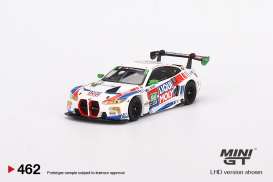 BMW  - M4 GT3 #96 2022 white/green/blue/red - 1:64 - Mini GT - 00462-L - MGT00462lhd | Toms Modelautos