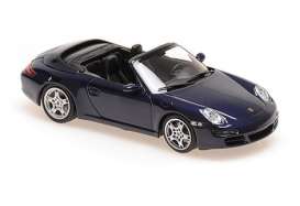 Porsche  - 911 Carrera S Cabriolet 2005 blue metallic - 1:43 - Maxichamps - 940063030 - mc940063030 | Toms Modelautos