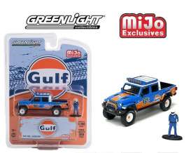 Jeep  - Gladiator 2021 blue/orange - 1:64 - GreenLight - 51453 - gl51453 | Toms Modelautos