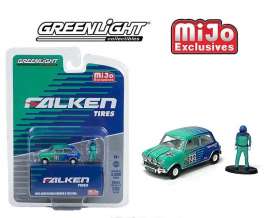 Austin  - Mini Cooper S 1275 MKI 2021 blue/orange - 1:64 - GreenLight - 51454 - gl51454 | Toms Modelautos