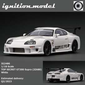 Toyota  - GT300 Supra white - 1:18 - Ignition - IG2486 - IG2486 | Toms Modelautos