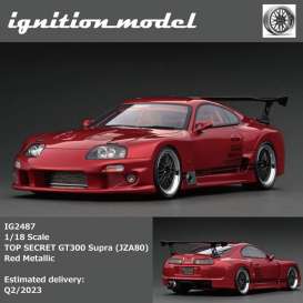 Toyota  - GT300 Supra red - 1:18 - Ignition - IG2487 - IG2487 | Toms Modelautos