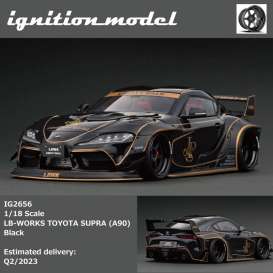 Toyota LB Works - Supra black - 1:18 - Ignition - IG2656 - IG2656 | Toms Modelautos