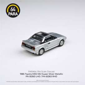 Toyota  - MR2 MKI 1985 silver - 1:64 - Para64 - 55363 - pa55363LHD | Toms Modelautos