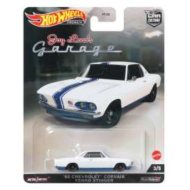 Chevrolet  - Corvair Yenko Stinger 1966 white/blue - 1:64 - Hotwheels - HCJ84 - hwmvHCJ84 | Toms Modelautos