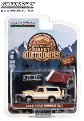 Ford  - Bronco 1996 beige white - 1:64 - GreenLight - 38050F - gl38050F | Toms Modelautos