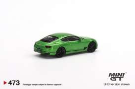 Bentley  - Continental GT green - 1:64 - Mini GT - 00473-L - MGT00473lhd | Toms Modelautos