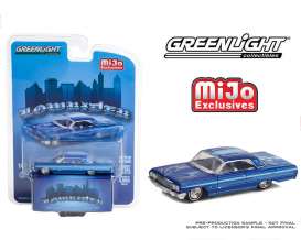 Chevrolet  - Impala Lowrider 1964 blue - 1:64 - GreenLight - 51463 - gl51463 | Toms Modelautos