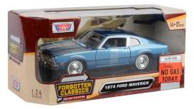 Ford  - Maverick 1974 blue - 1:24 - Motor Max - 79042 - mmax79042b | Toms Modelautos