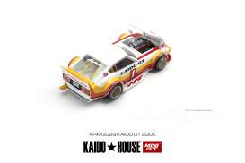 Datsun  - Fairlady Z Kaido GT V1 white/red/orange - 1:64 - Mini GT - KHMG029 - MGTKHMG029 | Toms Modelautos