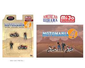 Figures  - Motomania #4 2022 various - 1:64 - American Diorama - 76504 - AD76504 | Toms Modelautos