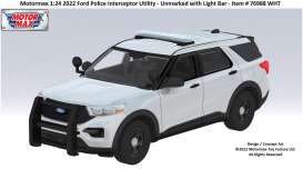 Ford  - Explorer XLT 2022 white - 1:24 - Motor Max - 76988 - mmax76988w | Toms Modelautos