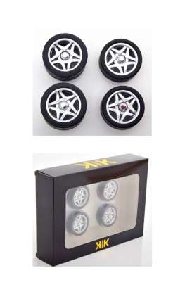 Wheels &amp; tires Rims & tires - Ferrari F50 black/chrome - 1:18 - KK - Scale - acc031 - kkdcacc031 | Toms Modelautos