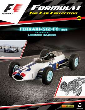 Ferrari  - 512 F1 #8 L. Bandini 1964 white/blue - 1:43 - Magazine Models - MagF1Ferrari512F1 | Toms Modelautos