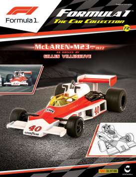 McLaren  - M23 #40 G. Villeneuve 1977 red/white - 1:43 - Magazine Models - magf1McLarenM23-40 | Toms Modelautos
