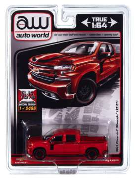 Chevrolet  - Silverado LTZ Z71 2019 red/black - 1:64 - Auto World - CP7918 - AWCP7918 | Toms Modelautos