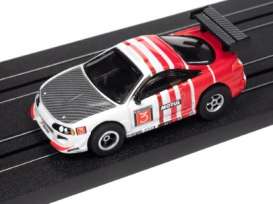 Mitsubishi  - Eclipse 1995 white/red - 1:64 - Auto World - SC378-3 - awSC378-3white | Toms Modelautos