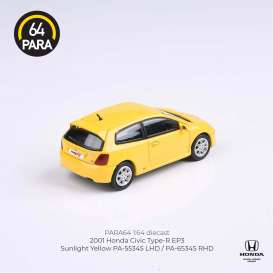Honda  - Civic Type R EP3 2001 yellow - 1:64 - Para64 - 55345 - pa55345lhd | Toms Modelautos
