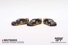 Mercedes Benz  - 190E 2.5-16 Evo II black/gold - 1:64 - Mini GT - MGTS0003 - MGTS0003 | Toms Modelautos