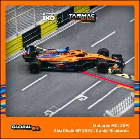 McLaren  - MCL35M yellow/blue - 1:64 - Tarmac - T64G-F040-DR3 - TC-T64G-F040DR3 | Toms Modelautos