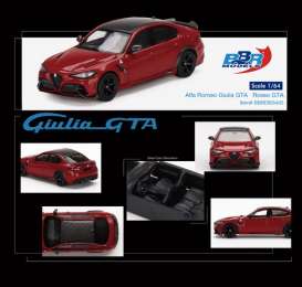 Alfa Romeo  - Giulia red - 1:64 - BBR - BBRDIE6405 - BBRDIE6405 | Toms Modelautos