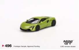 McLaren  - green - 1:64 - Mini GT - 00496-l - MGT00496Lhd | Toms Modelautos