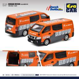 Nissan  - NV350 *LaLaMove* 2022 orange - 1:64 - Era - NS22NV107 - EraNS22NVSP107 | Toms Modelautos