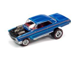 Chevrolet  - Impala Coupe Zinger 1962 blue - 1:64 - Johnny Lightning - SP207B - JLSP207B | Toms Modelautos