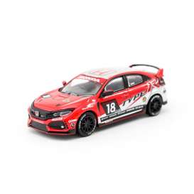 Honda  - Civic Type R red/white - 1:64 - Tarmac - T64-014-NASA - TC-T64-014NASA | Toms Modelautos