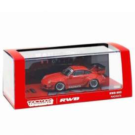 Porsche  - RWB 993 red - 1:64 - Tarmac - T64-017-NA - TC-T64-017NA | Toms Modelautos
