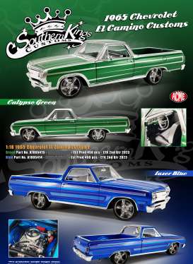 Chevrolet  - El Camino Customs 1965 lazer blue - 1:18 - Acme Diecast - 1805414 - acme1805414 | Toms Modelautos