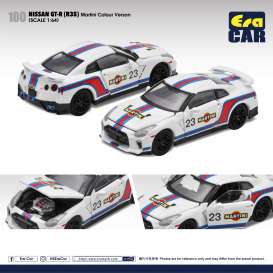 Nissan  - GT-R 2020 white/red/blue - 1:64 - Era - NS21GTR100 - EraNS21GTR100 | Toms Modelautos