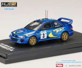 Subaru  - Impreza 1997 blue/yellow - 1:64 - Hobby Japan - HJR642041C - HJR642041C | Toms Modelautos