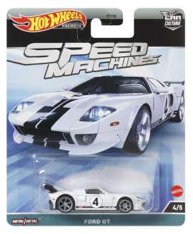 Ford  - GT *Speed Machines* white/blue - 1:64 - Hotwheels - HKC46 - hwmvHKC46 | Toms Modelautos