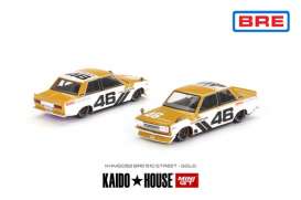 Datsun  - 510 Street BRE510 V3 yellow/white - 1:64 - Mini GT - KHMG052 - MGTKHMG052 | Toms Modelautos