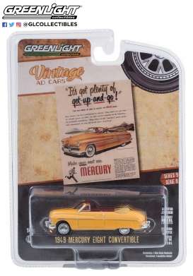 Mercury  - Eight 1949 yellow - 1:64 - GreenLight - 39130B - gl39130B | Toms Modelautos