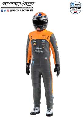 Figures  - #7 Alexander Rossi 2022 orange/grey - 1:18 - GreenLight - 11307 - gl11307 | Toms Modelautos