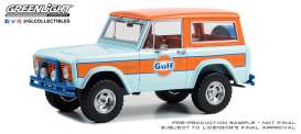 Ford  - Bronco 1966 blue/orange - 1:24 - GreenLight - 85071 - gl85071 | Toms Modelautos