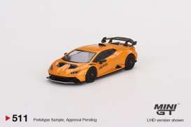 Lamborghini  - Huracan orange - 1:64 - Mini GT - 00511-L - MGT00511lhd | Toms Modelautos