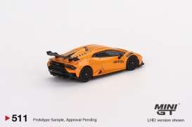 Lamborghini  - Huracan orange - 1:64 - Mini GT - 00511-L - MGT00511lhd | Toms Modelautos