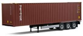 container Trailer - red-brown - 1:24 - Solido - 2400501 - soli2400501 | Toms Modelautos