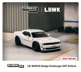 Dodge  - Challenger white - 1:64 - Tarmac - T64G-TL039 - TC-T64GTL039WH | Toms Modelautos