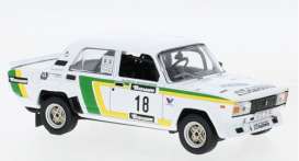 Lada  - 2105 VFTS 1988 white/green/yellow - 1:43 - IXO Models - Rac422 - ixrac422 | Toms Modelautos