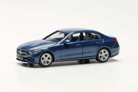 Mercedes Benz  - C Limousine blue metallic - 1:87 - Herpa - H430913-002 - herpa430913-002 | Toms Modelautos