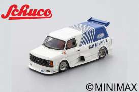 Ford  - Transit 1984 white/blue - 1:18 - Schuco - 00661 - schuco00661 | Toms Modelautos