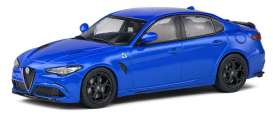 Alfa Romeo  - Giulia Quadrifoglio blue - 1:43 - Solido - 4313104 - soli4313104 | Toms Modelautos