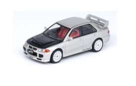 Mitsubishi  - Lancer Evo III silver/carbon - 1:64 - Inno Models - in64EVO3SIL - in64EVO3SIL | Toms Modelautos